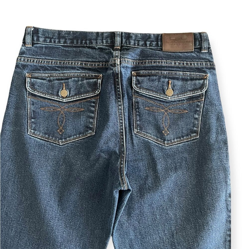 Lauren Ralph Lauren Straight Leg Jeans, Blue Denim Size 12 - Picture 4 of 8